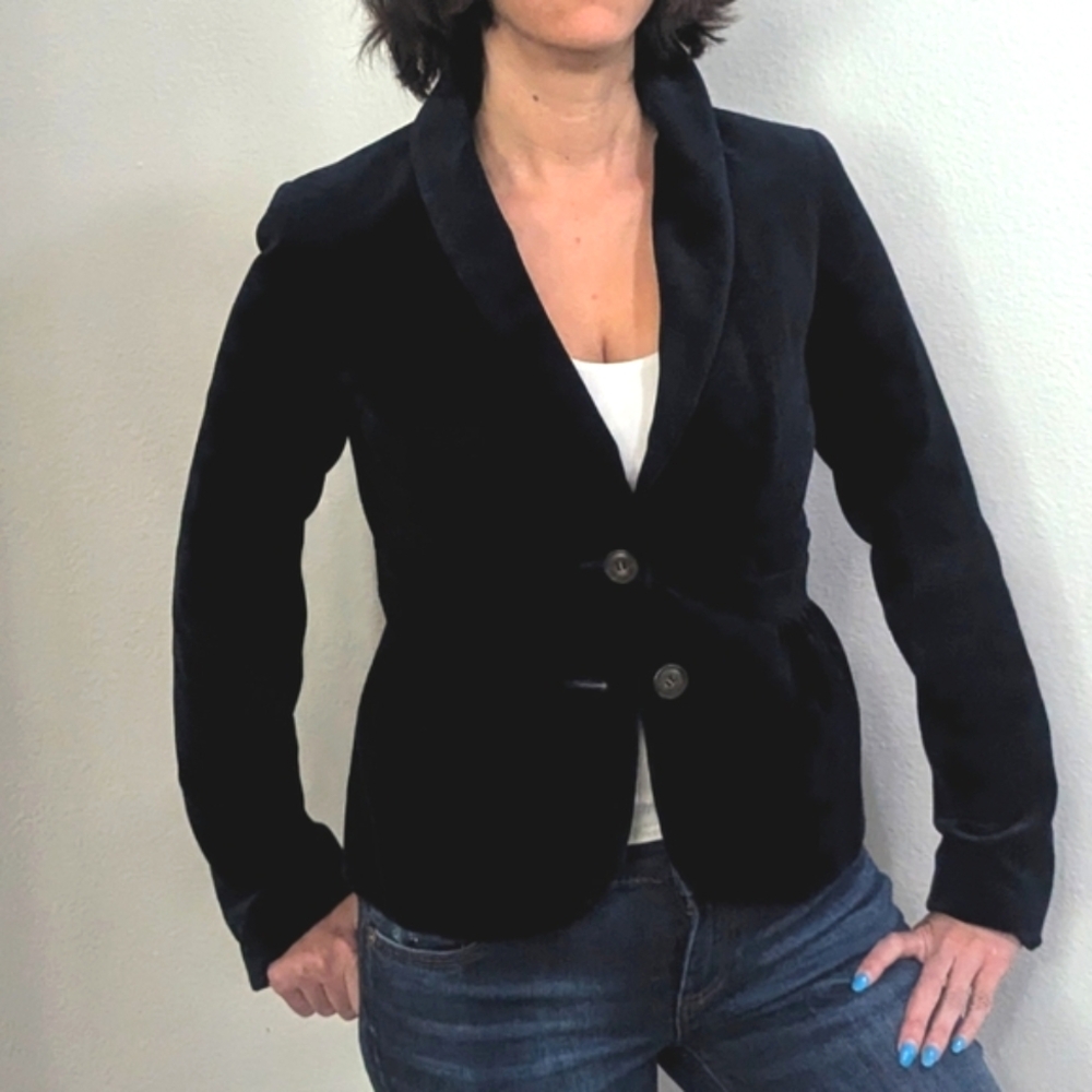 J CREW Velvet Eden Blazer / Jacket ~ EUC